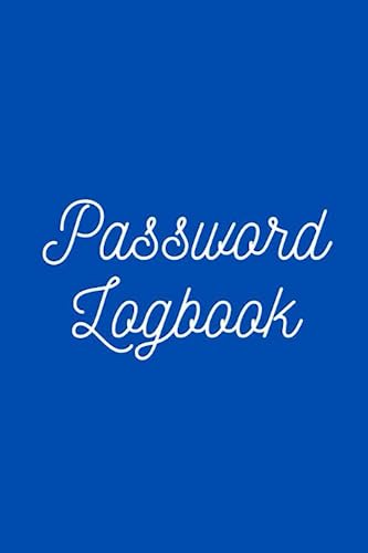 Password LogBook (Royal Blue) for Internet Log-in Records - Notebook to Organise Websites, Email Address, and UserName Information (Just A Thought Series... by H.Sowden)