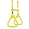 Trapeze Bar for Swing Set, Fully Assembled, Vinyl Coated Chain, Playground Accessories and Attachments, 440 Lbs Capacity, Ages 3+, Yellow