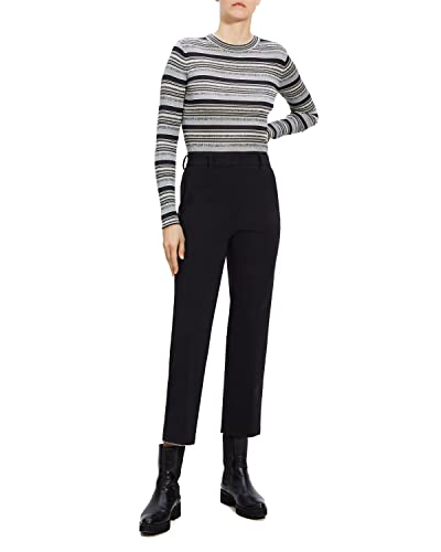 Theory Women's High-Waist Ponte Straight Pant4