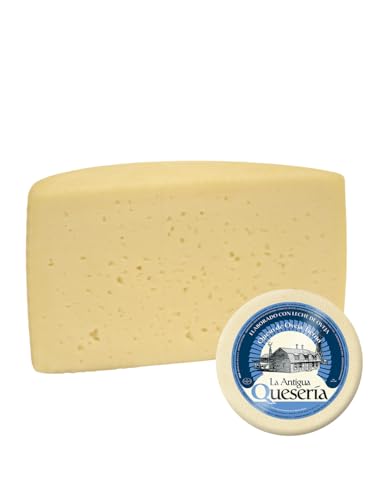 La Antigua Quesería - Queso de Oveja Tierno Artesano - MEDIO QUESO (1,5 K aprox.) - Elaborado en Toledo - 100% Leche Pasteurizada - Maduración Natural