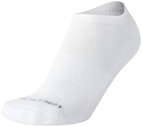 Image of Calvin Klein Womens No Show Socks - 6 Pack Breathable Cotton Blend Athletic Performance Low Cut Running Socks for Women