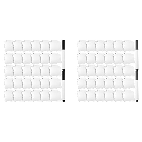 Pinces et stylos pour étiquettes de panier avec feutres effaçables blancs