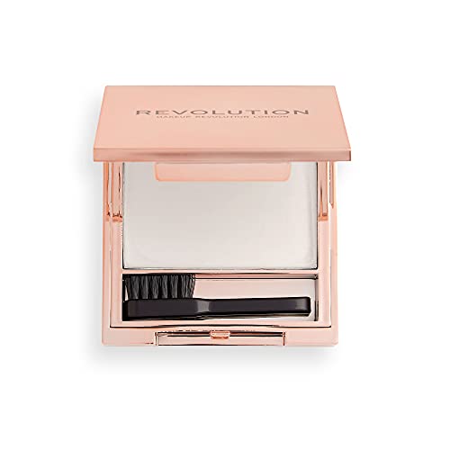 Makeup Revolution Soap Styler, Eyebrow Wax Soap Kit, Long Lasting Feathered & Fluffy Brows, Includes Eyebrow Brush & Mirror, 5g Makeup Revolution Soap Styler, Eyebrow Wax Soap Kit, Long Lasting Feathered & Fluffy Brows, Includes Eyebrow Brush & Mirror, 5g