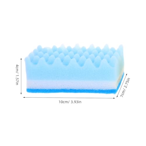 Image of LALAFINA 10pcs High-Density Small Wave Sponges Kitchen Sponges Non-Scratch Dish Scrubbing Pads for Kitchen Bathroom Car, Random Colors