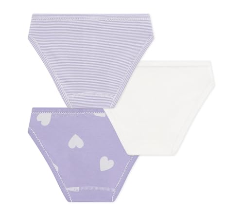 Set di slip in cotone con cuori stampati bambina - 2