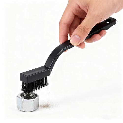 Image of HOZEON 70 PCS Small Wire Brushes, Nylon Cleaning Brushes, Wire Bristle Brush, Wire Brush Scratch Brush for Cleaning Rust, Welding Slag and Paint Stripping, 7 Inch