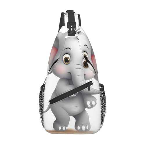 Bolso cruzado con elefante para hombres y mujeres