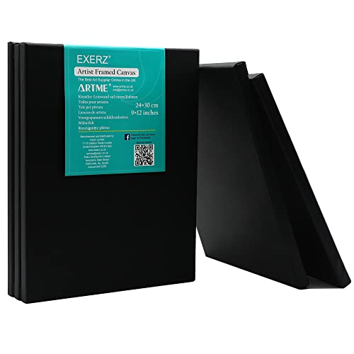 Exerz 24x30cm Tele Intelaiate 5pz - Nero - per