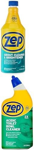 Grout Cleaner and Acidic Toilet Bowl Cleaner - ZU104632 32 Fl. Oz. and ESSU104632 32 Fl. Oz. - The Complete Bathroom Cleaning Solution