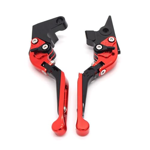 �o�C�N �u���[�L���o �ɓK������ GSXR 600 750 1000 K1 K2 K3 K4 K5 K6 K7 K8 K9�p�A�N�Z�T���[CNC�������܂肽���݃u���[�L�N���b�` �o�C�N �N���b�`���o(Red)