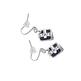 Dangle Earrings by Fan Frenzy Gifts | University Logo Earrings for Women & Men with Stainless Steel Shepherd Hooks | Officially Licensed Sports Fan Merchandise, (Utah State University)