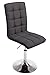Chaise de Salle à Manger Peking V2 Tissu I Réglable en Hauteur Pivotante sur 360° et Confortable avec Dossier Haut I Couleur :, Couleur:Gris foncé