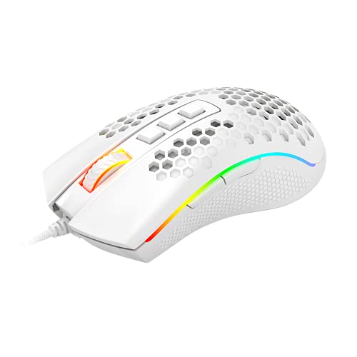 Mouse Gamer Redragon Storm Elite RGB Lunar White M988W-RGB, Branco glide