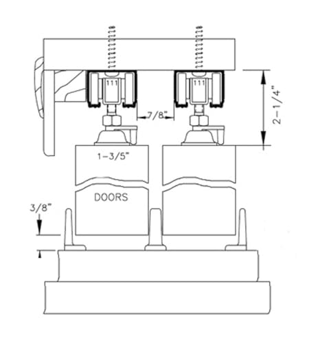 Image of Sartodoors Interior Door 3094 Closet Bypass Doors White with Black Opaque Glass Solid MDF Modern Design 56 x 96 in