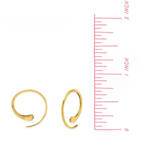 Boma Jewelry Sterling Silver Pull Through Hoop Earrings2