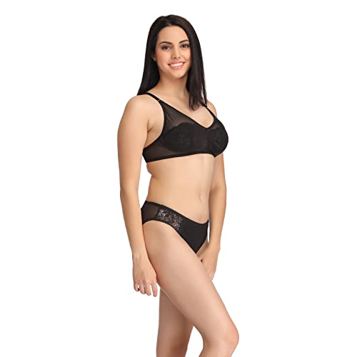 Image of Clovia Women's Plain Lingerie Set (Pack of 2)