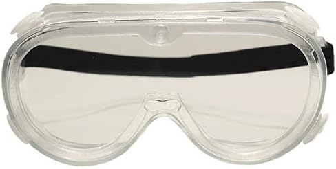 PackagingSuppliesByMail Safety Goggles, Clear Anti-Fog, Indirect Vents - Adjustable Headbands and UV Protection - 10 Pieces