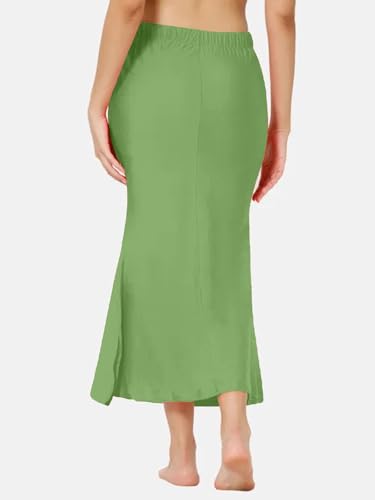 Image of Selvia Women's Lycra Blend Solid Elastic Side Slit Straight Saree Shapewear Petticoat || Saree Shapewear for Women|| Saree Petticoat for Women