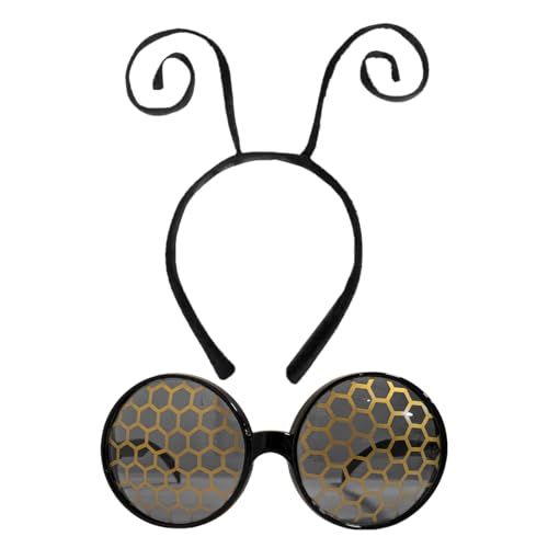 Image of FancyPants FunTime Bee Fly Sunglasses, Bumble Bee Accessory for Kids and Adults, Fun Oversized Bug-Inspired Glasses