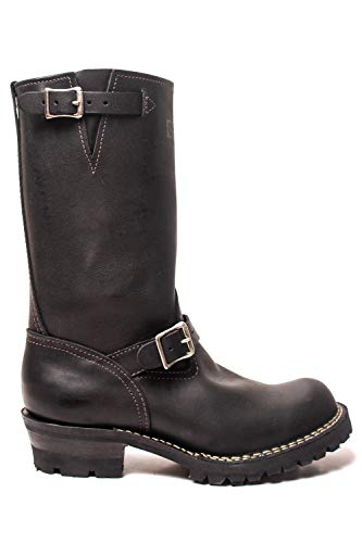 Wesco 11" Black Leather Boss Boots 77001003