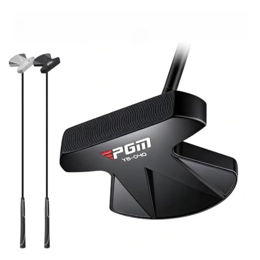Golf Club Putter Zero Torque Mallet Putters Ball Pick Right Hand Men Women (Black putter)