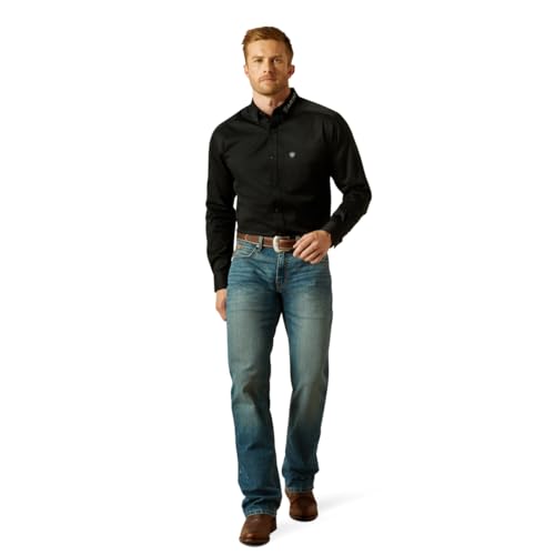 Ariat Men's Black & Grey Team Logo Shirt3