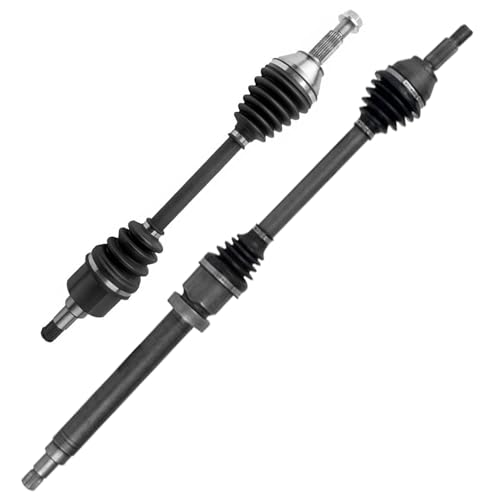 Image of Detroit Axle - 2pc Front CV Axles for Ford 2000-2004 Focus, CV Axle Shafts Assembly 2001 2002 2003 Replacement