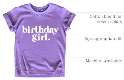 Image of Birthday Girl Shirt Outfit Year Old Kids for Toddler 1st 2nd 3rd 4th 5th 6th 7th