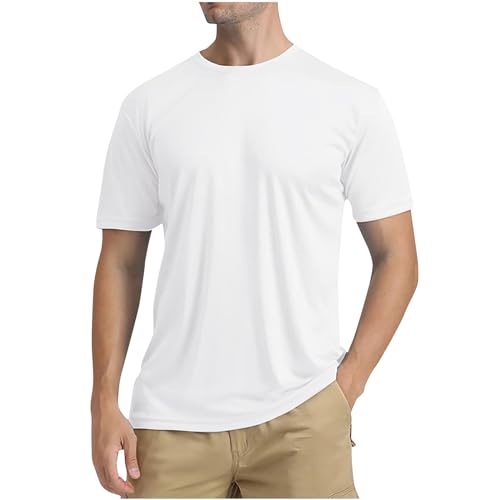 Swim Shirts for Men Short Sleeve Rash Guard Quick Dry Swim Tops Lightweight Water Shirts Comfy Outdoor Fishing Shirts