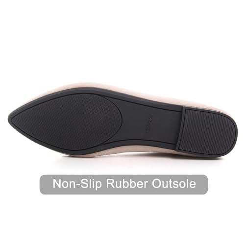 Image of Dear Time Women's Classic Ballets Pointy Toe Flats Comfortable Dress Flats Office Work Shoes