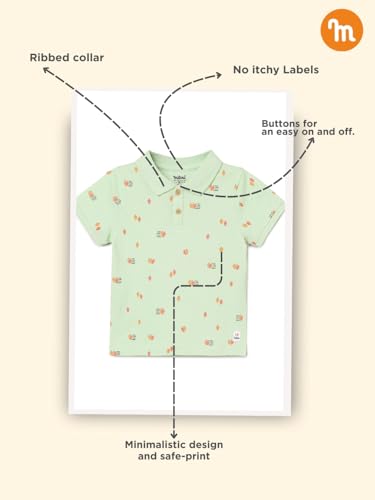 Image of Milou Baby-Boy's Cartoon Regular Fit Polo Shirt