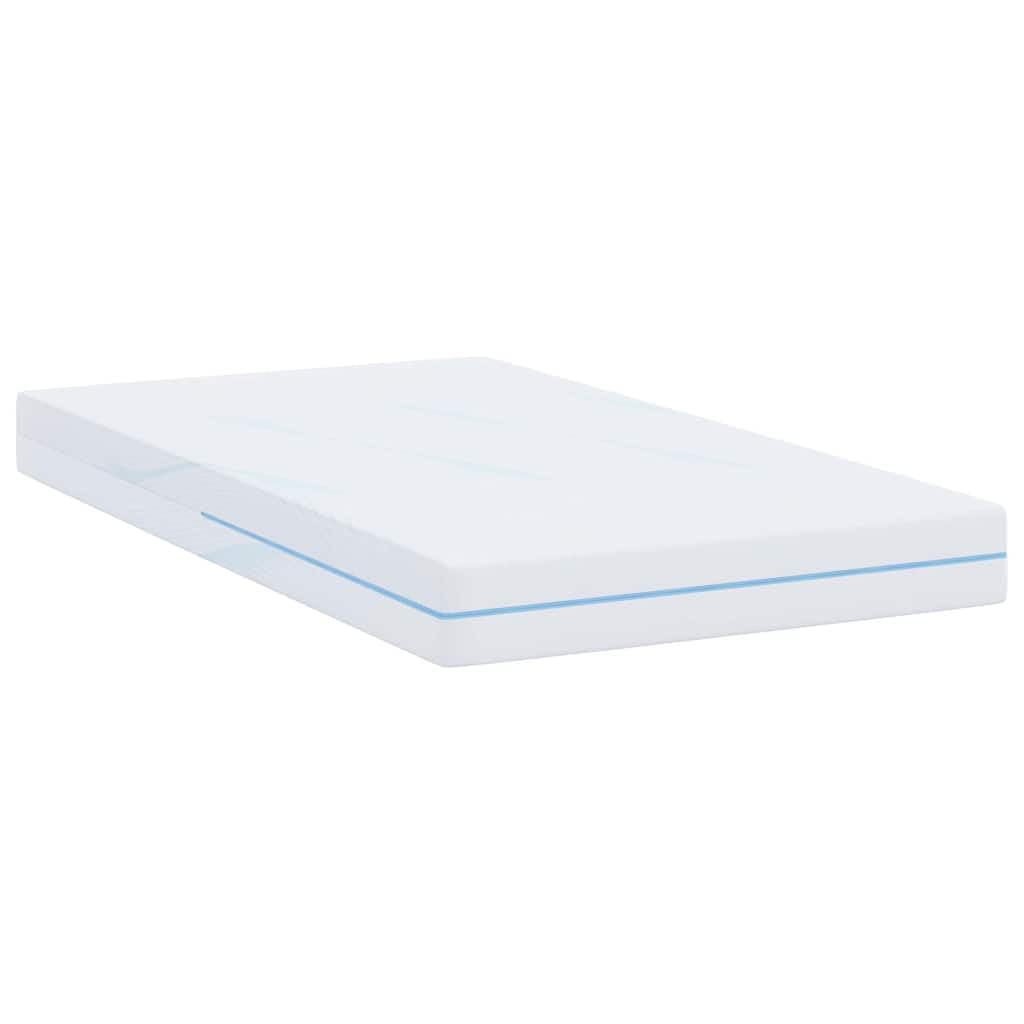 Materac, biały, żakardowy materiał 90 x 200 cm, średnio twardy, z 7-strefową konstrukcją, oddychający, odporny na odkształcenia, do sypialni, gospodarstwa domowego, komfortowy, równomiernie