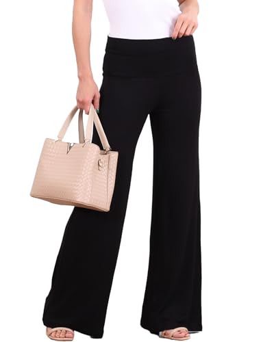 Popana Palazzo Pants for Women Casual Summer Wide...