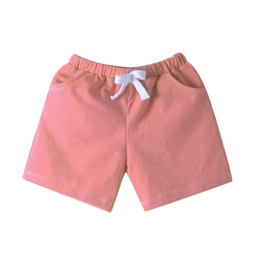 Toddler Kids Boys' Pull-on Jogger Shorts with Drawstring Cargo Shorts Girls Summer Cotton Casual Pants with Pockets