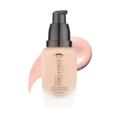 Image of Daily Life Forever52 Ultra Definition Liquid Foundation|24-Hour Wear, Medium to High Coverage, Pore-Minimizing & Mattifying, Anti-Aging, Satin-Like Finish|Ideal for Fair Skin (Cheese Cake,30ml)