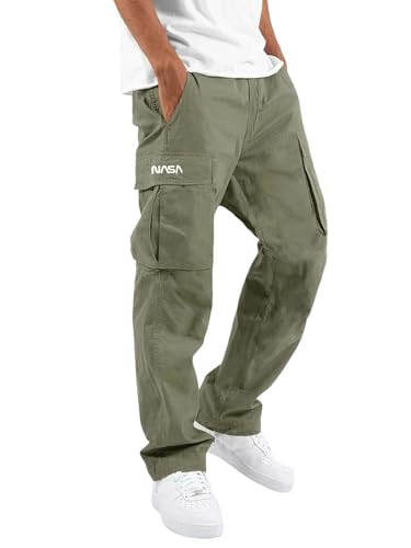 Image of DEEMOON Men's Cargo Pants Outdoor Hiking Multi-Pocket Utility Long Trousers | Men's Cargo