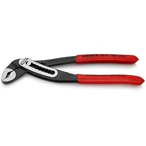 Knipex 8801180 7-Inch Alligator Pliers, Black/Red