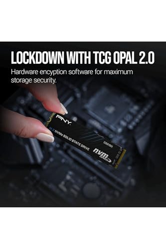 PNY CS2150 SSD chiffré interne .2 2280 PCI Express 5.0 x4 NVMe TCG Opal Encryption 2.0 - vue 4