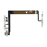 Risidamoy Power Volume Button Replacement for iPhone 13 On/Off Control Repair Mute Connector Silent Switch Cable Sound Keyboard Ribbon Pre-Installed Metal Bracket Holder A2631 A2633 A2634 A2635 A2482