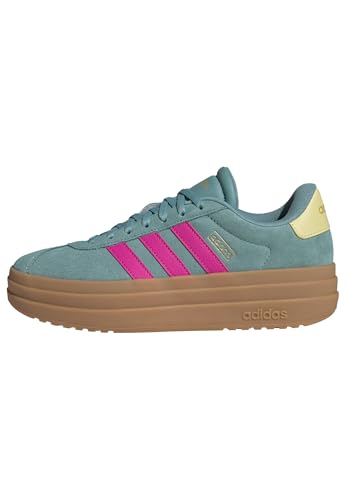 Image of adidas Womens Vl Court Bold Sneakers Shoes Casual - Pink