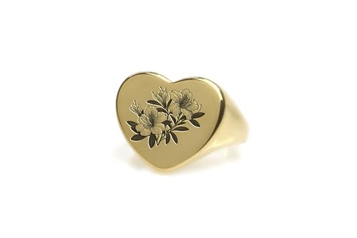 Bague unique en forme de coeur en or pour sublimer vos tenues