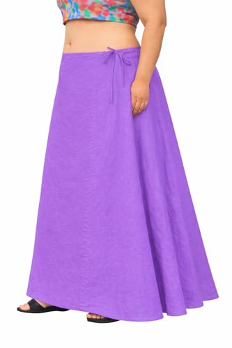 Image of CITIX Pure Cotton Petticoat for Woman Saree | Adujastable Drawstring Waist