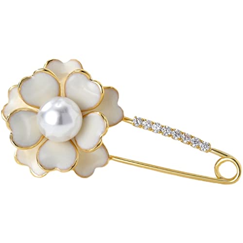 Broche camélia poétique à offrir, le cadeau idéal pour accessoiriser un pull