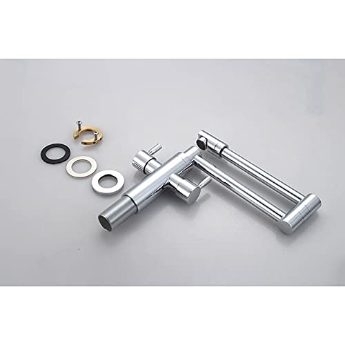 Robinet de cuisine avec bras pivotant double articulation et extensible - 4