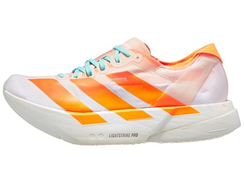 Image of Adidas CRYSAN /FLAORA /FLAAQU Women's Adizero Adios PRO 4 W Crystal sandFlash Orange /Flash Aqua 9.5 US, Wide