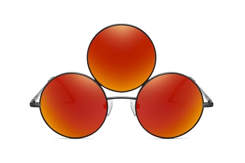 Third Eye Sunglasses Polarized Reflective Mirrored Dark Red Lens