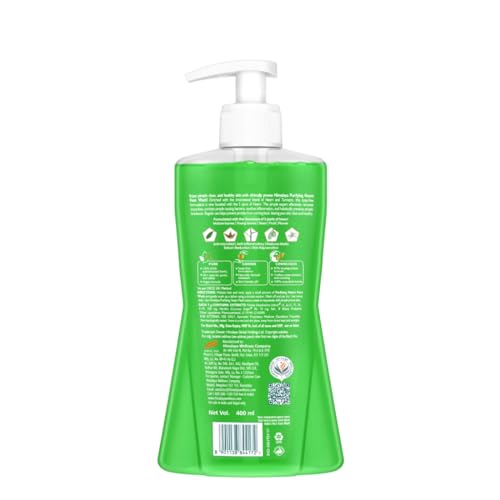 Image of Himalaya Purifying Neem Face Wash|Clears and Prevents Pimples & Acne|Made with 5 parts of Neem|New & Best Ever clinically Proven formula|Gently Cleanses|For men and women|400 ml
