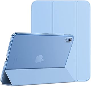 JETech Etui dla iPad 10 (10,9 Cala, Model 2022, 10. Generacja), Smukła Stojak Twardy tył Pokrowiec z Funkcją Case Automatycznego Budzenia/Snu (Różowy)