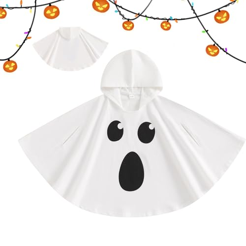 Cape de fantôme de toddler blanche pour déguisement d'Halloween