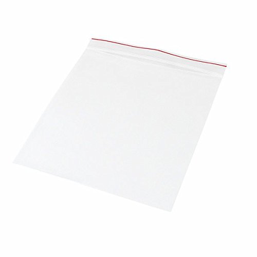 Minigrip Red Line MGRL2P0404 Polyethylene (LDPE/LLDPE Blend) Clear Reclosable Bag, 4" Length, 4" Width (Pack of 1000)